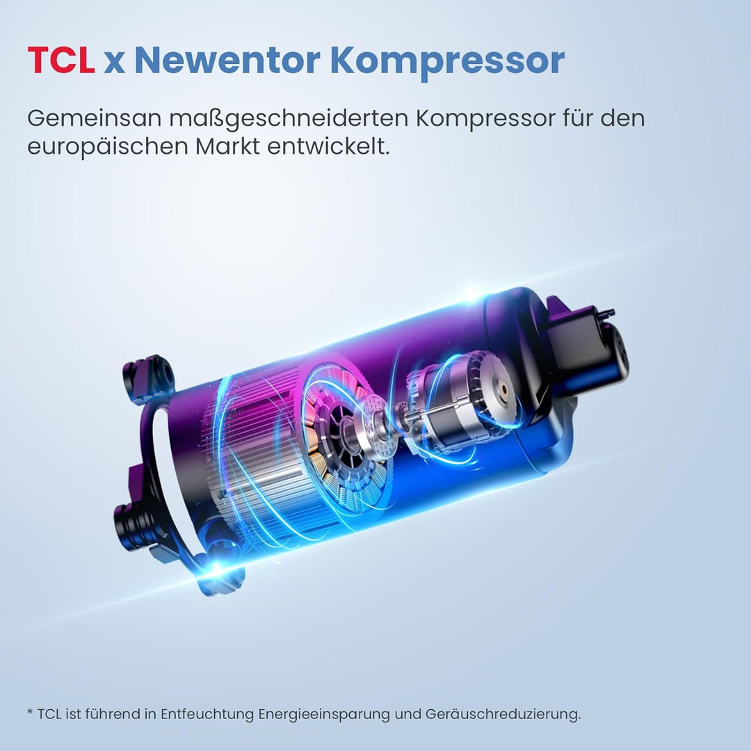Newentor Bdpt. 20L Luftentfeuchter Elektrisch Keller 39dB, Entfeuchter Elektrisch Keller mit Ablaufs