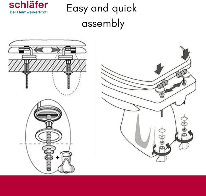 Schläfer 4655101 WC-Sitz"Soft Close" MDF lackiert, weiss