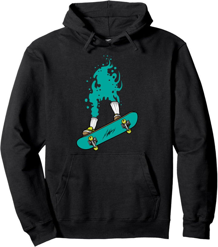 Skateboard Skateboarder Geschenk - Halfpipe Skater Pullover Hoodie