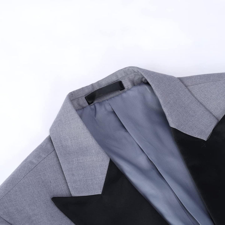 YOUTHUP Anzug Herren Regular Fit 3 Teilig Anzüge Peak Lapel Morden Herrenanzug Business Hochzeit Smo