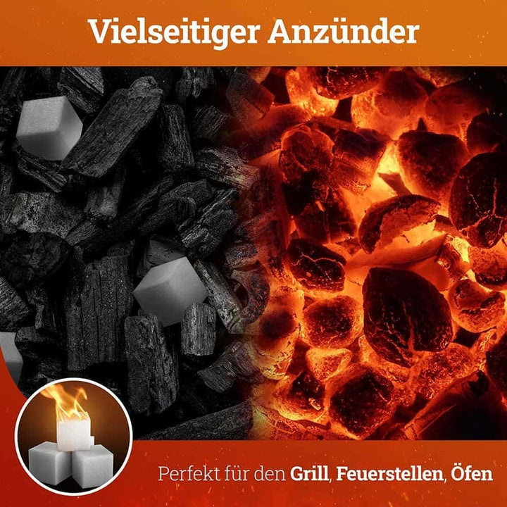 Blumixx Anzündwürfel – Grillanzünder, Kaminanzünder und Kohleanzünder – Perfektes Grill Zubehör für