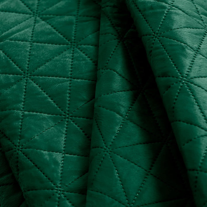 AmeliaHome Tagesdecke 170x270 cm grün zweiseitig Steppung Velvet Samt Laila Laila Grün 170x270 cm, L