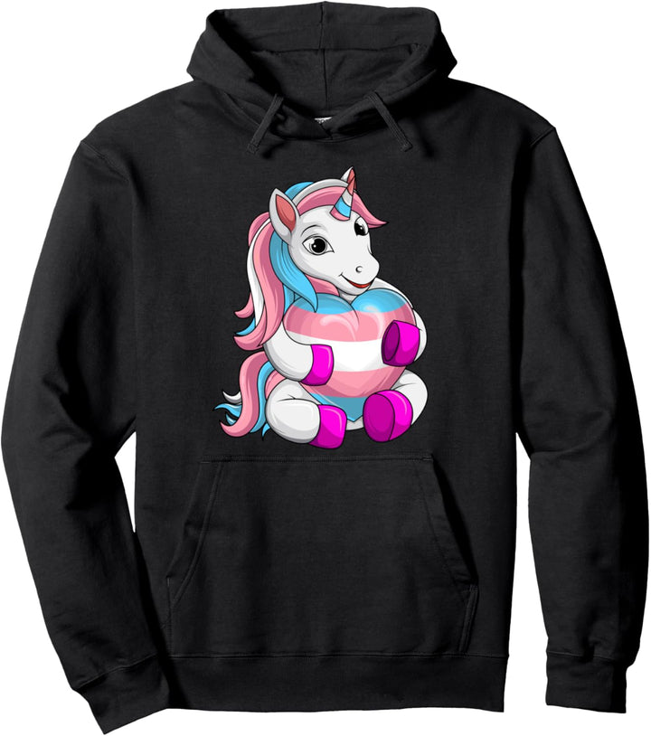 Transgender Pride Einhorn LGBT Trans Flagge Pullover Hoodie