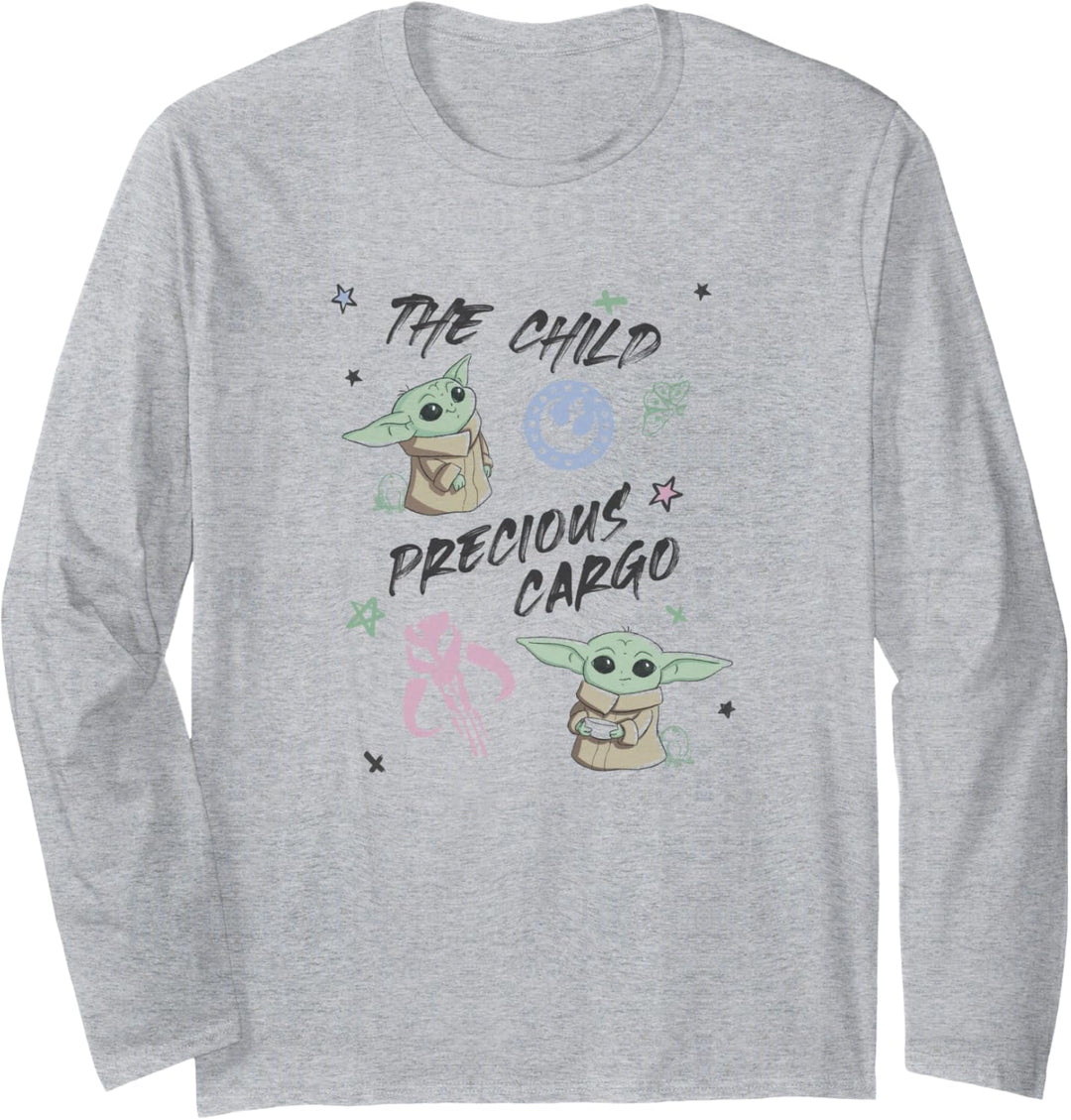 Star Wars: The Mandalorian The Child Precious Cargo Sketch Langarmshirt