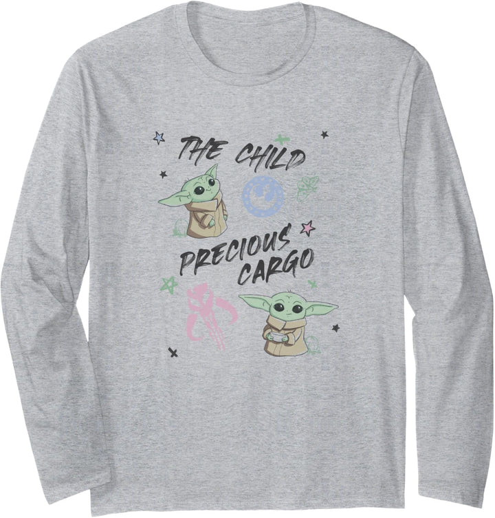 Star Wars: The Mandalorian The Child Precious Cargo Sketch Langarmshirt