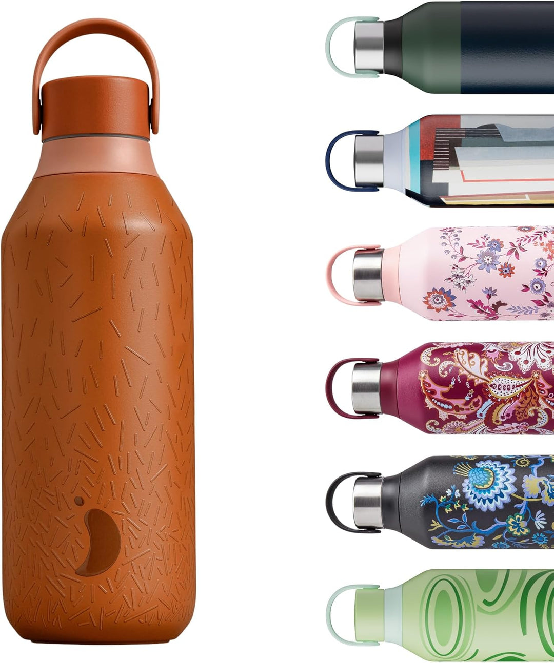 Chilly's Serie 2 Ombre Wasserflasche - BPA-Freier Edelstahl und Wiederverwendbar - Auslaufsicher, Oh
