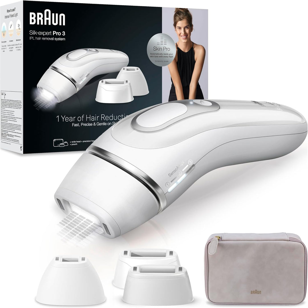 Braun IPL Silk Expert Pro 3 Haarentfernungsgerät Damen, sichtbare Haarentfernung, Designed In German