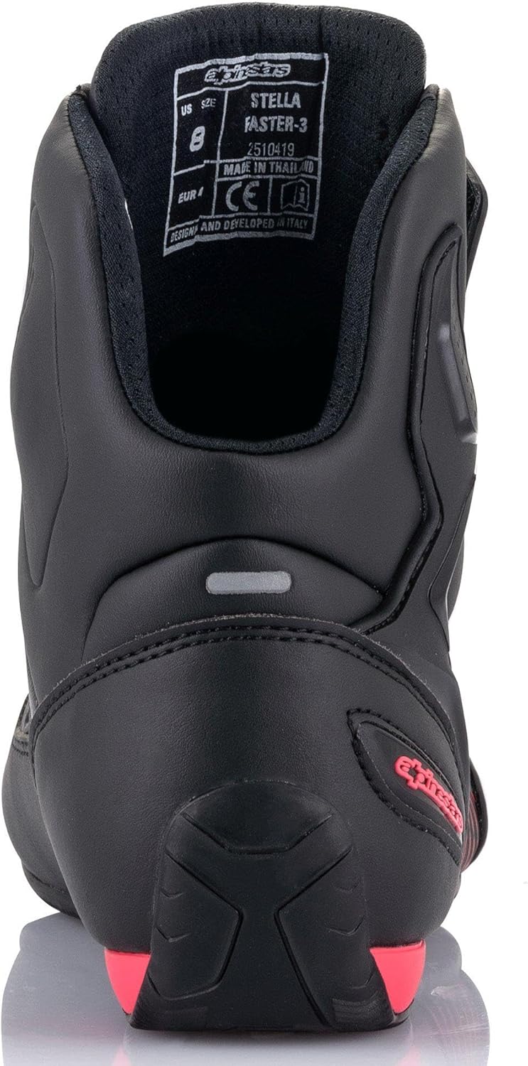 Alpinestars Damen Stella Faster-3 Shoes Black/SilverSchuhe 37.5 EU Black Gun Metal Diva Pink, 37.5 E