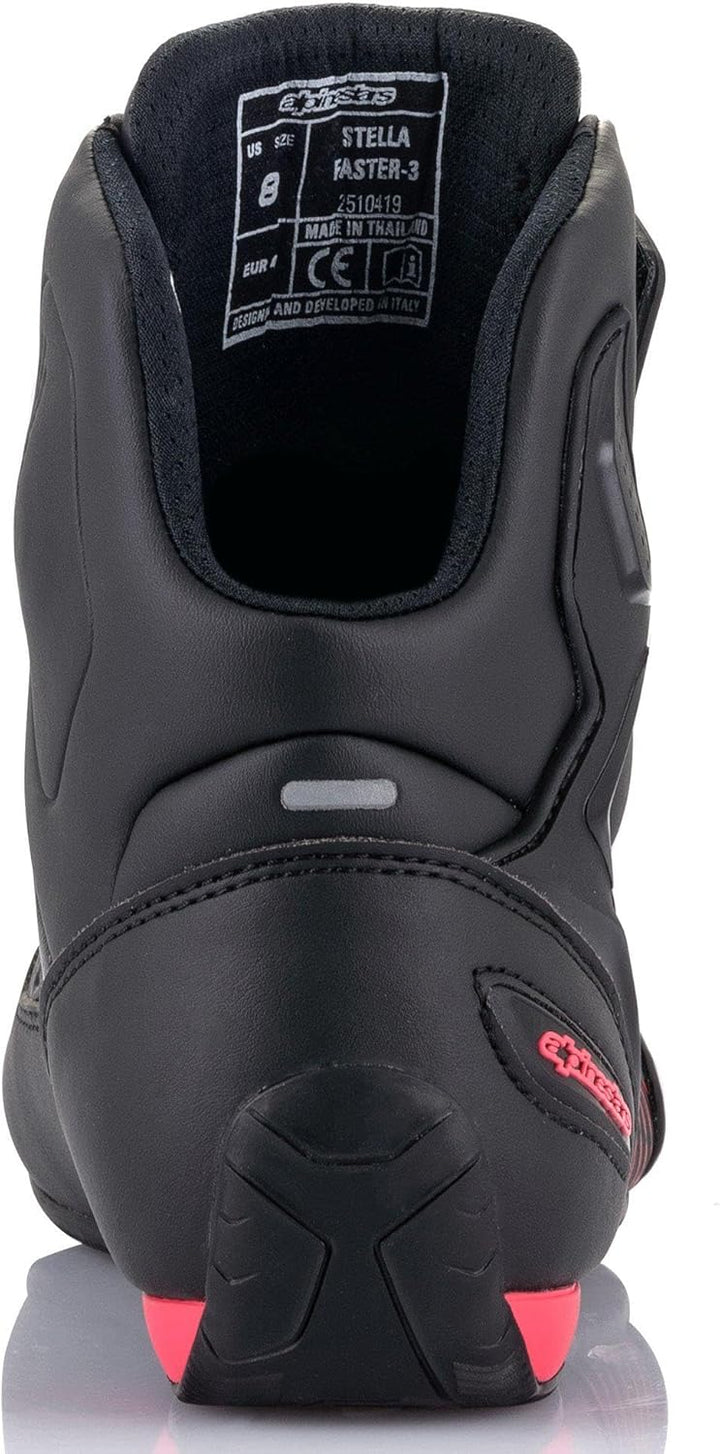 Alpinestars Damen Stella Faster-3 Shoes Black/SilverSchuhe 37.5 EU Black Gun Metal Diva Pink, 37.5 E