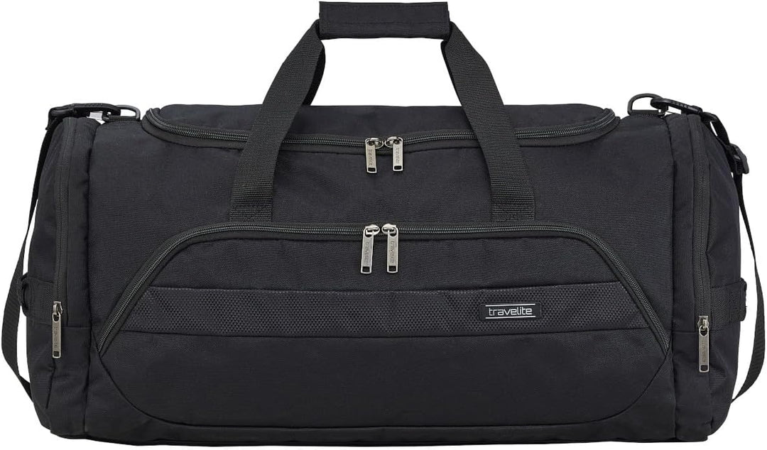 Travelite CHIOS Kofferset mit 4 Rollen Gr. L/M (inkl. Reisetasche + Beautycase) Schwarz, Schwarz