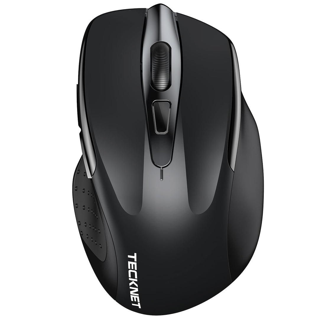 TECKNET Bluetooth Maus, 4800 DPI Kabellos Ergonomische Maus (Tri-Modi: BT 5.0/3.0+2.4G), 30 Monate B