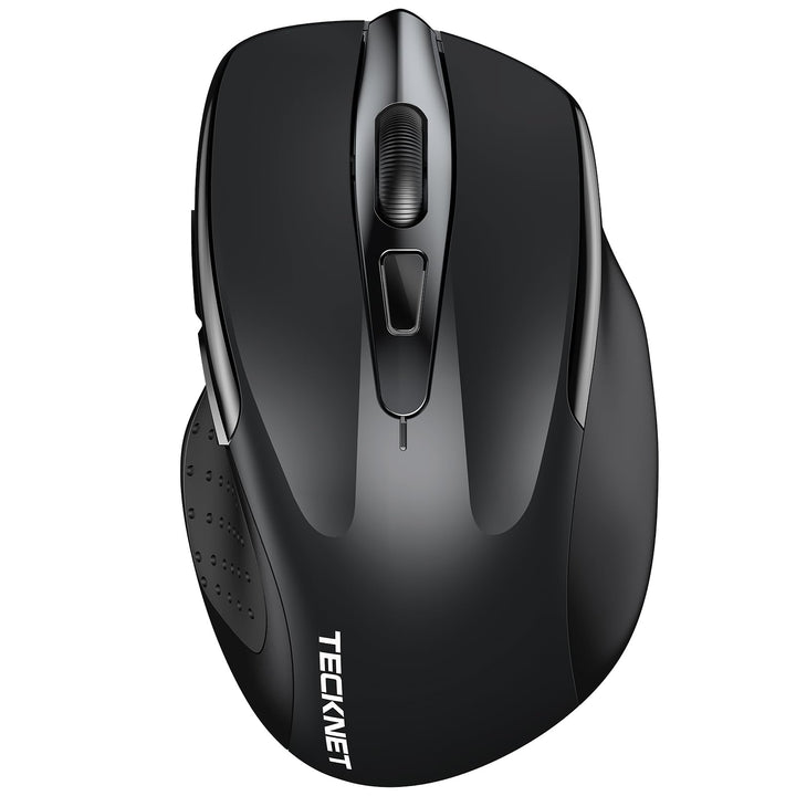 TECKNET Bluetooth Maus, 4800 DPI Kabellos Ergonomische Maus (Tri-Modi: BT 5.0/3.0+2.4G), 30 Monate B