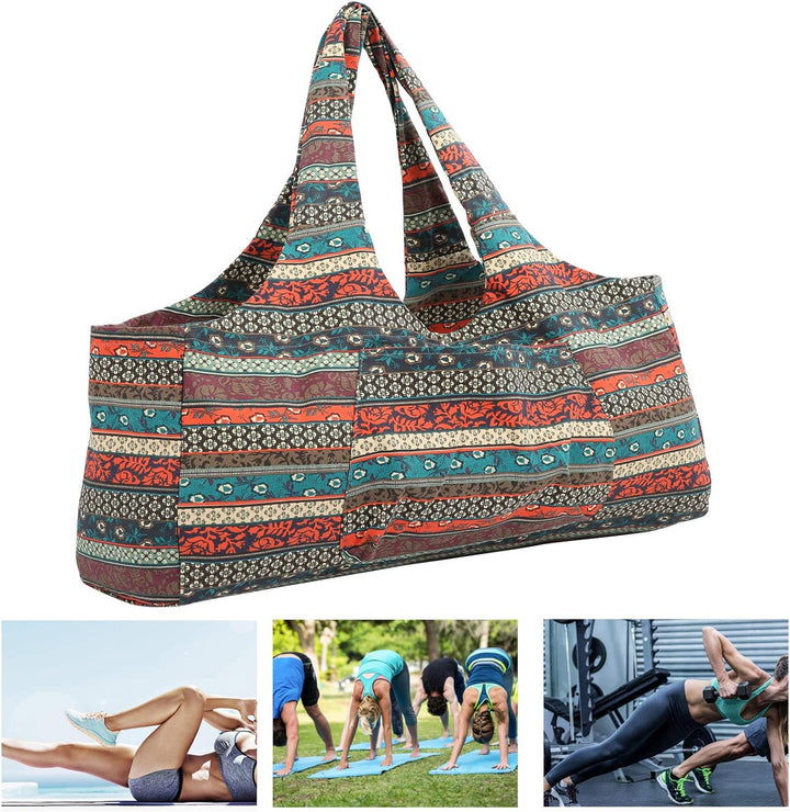 Grosse Yogatasche mit Reissverschluss, Yogamattentasche, Sporthandtasche, Damen, Reisetasche, Multif