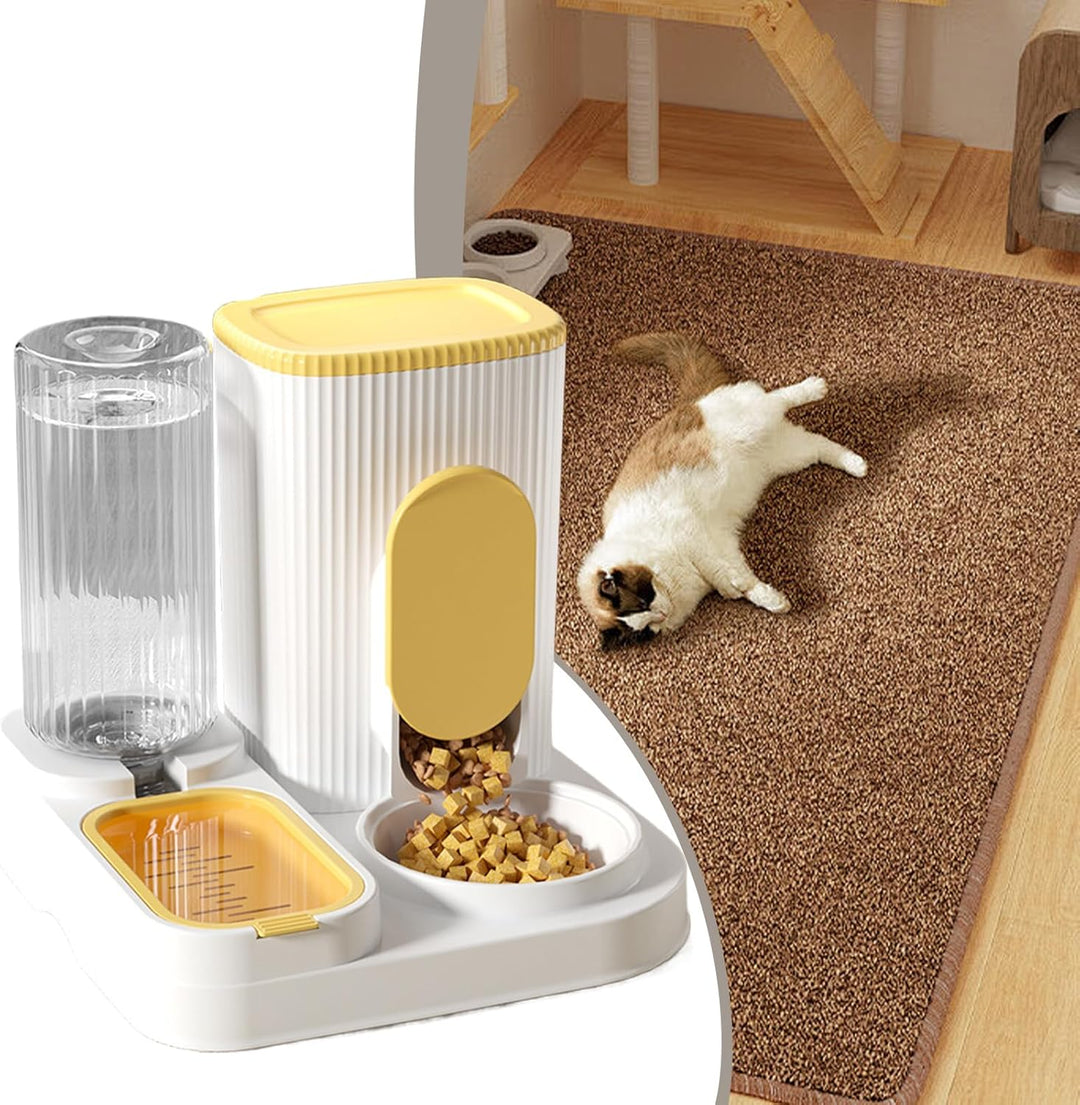 Automatischer Katzenfutterautomat,Katzenfutter Spender & Wasserspender | 2 In 1 Fütterungsstation Mi