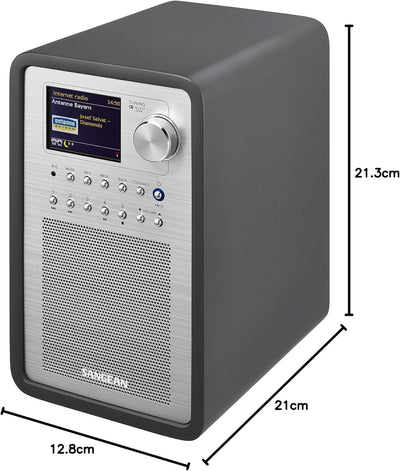 Sangean WFR-70C Internet Radio (Netzwerk Music-Player, WiFi, DAB+, Spotify-Player, UKW-RDS, AUX-In,