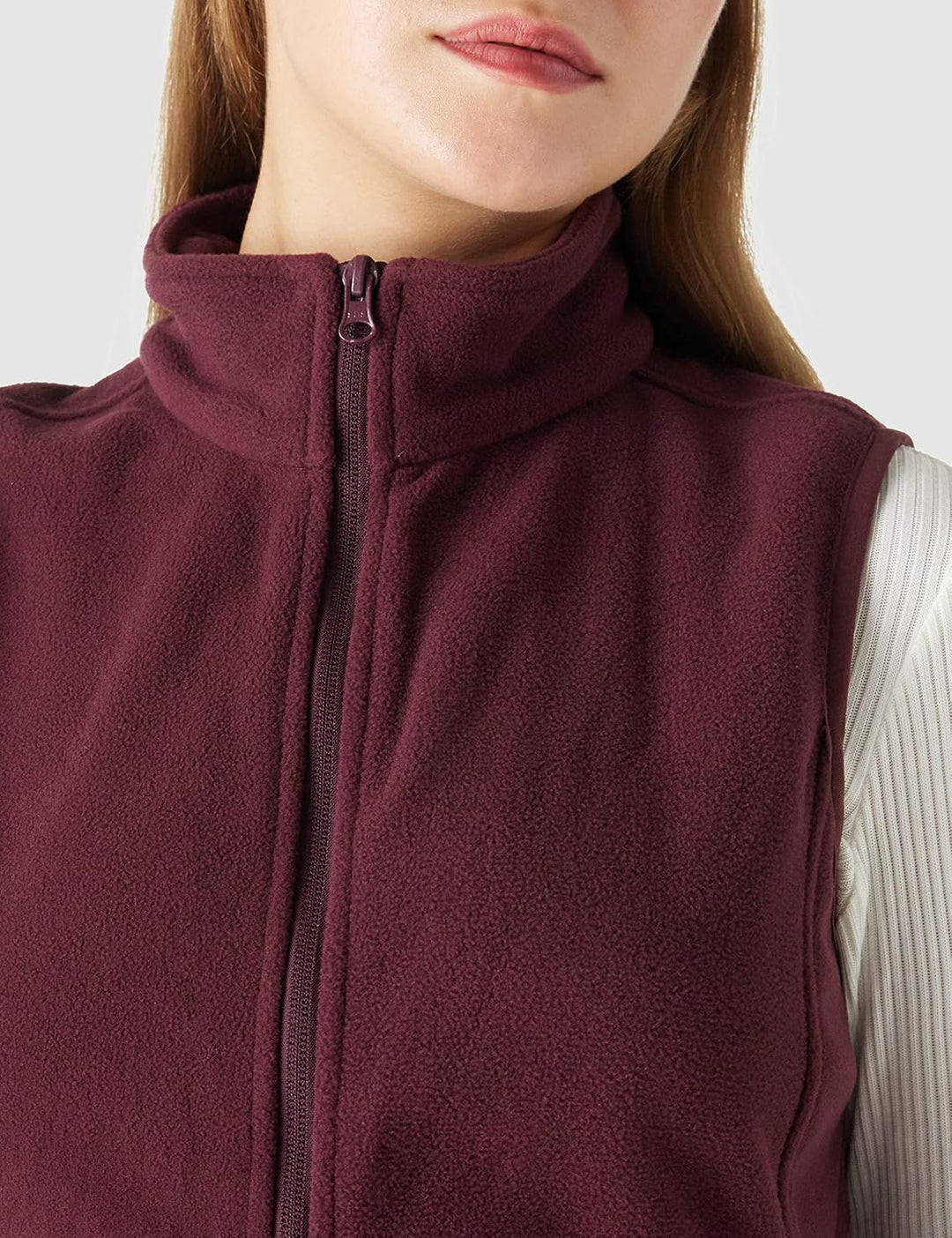 Outdoor Ventures Fleece Weste für Damen ,Weich Ärmellos Jacke mit Reissverschlusstaschen, Sport Lauf