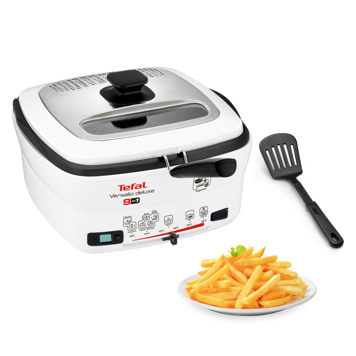 Tefal FR4950 Multi-Funktions-Fritteuse Versalio Deluxe 9-In-1 | Kapazität 1,3 Kg | Inkl. Pfannenwend
