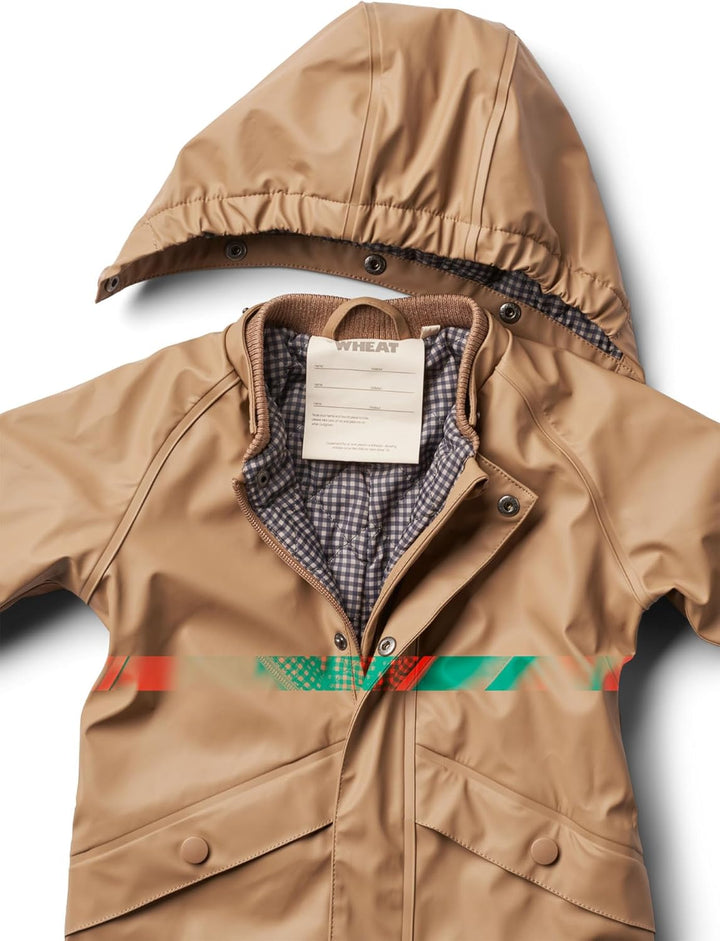 Wheat Unisex Kinder Thermo Regenanzug Aiko Grs Zertifiziert Schneeanzug 80 3305 Cappuccino, 80 3305