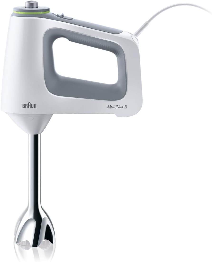 Braun MultiMix 5 HM 5107 Handmixer – Handrührgerät mit stufenloser Geschwindigkeitsregelung, inkl. S