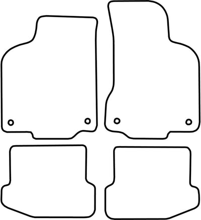 AUTO-STYLE Autoteppiche kompatibel mit Volkswagen Polo 6N2 1999-2001