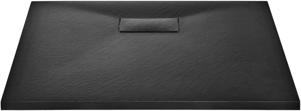 vidaXL Duschwanne SMC schwarz 90x80 cm