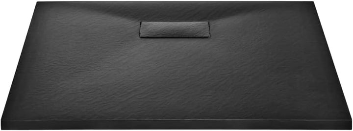vidaXL Duschwanne SMC schwarz 90x80 cm
