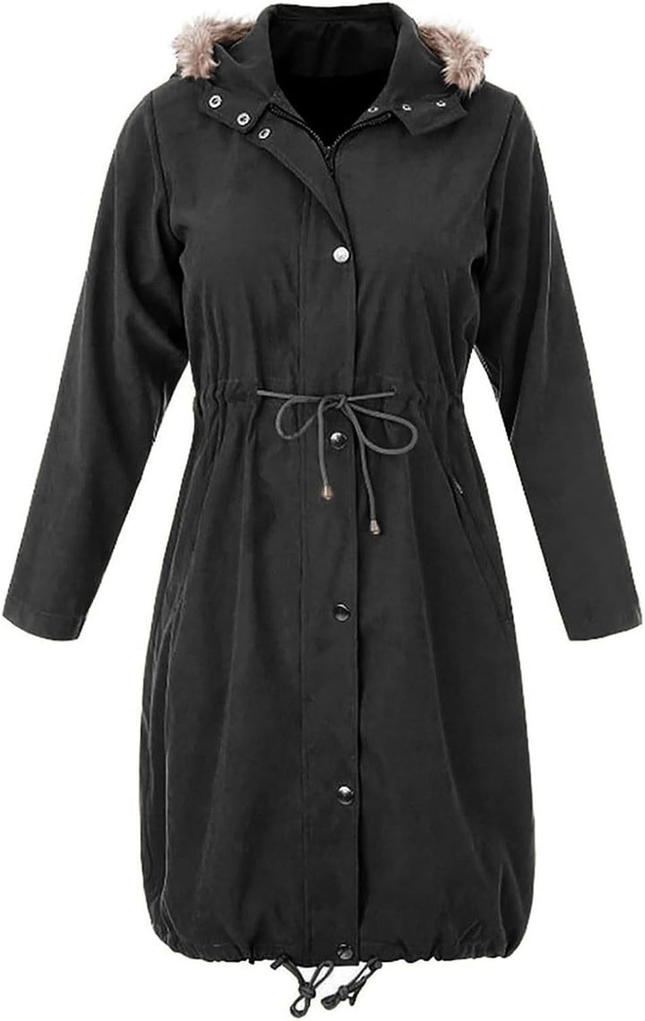 Umstandsjacke Damen Winter Funktionsparka Warm 3 In 1 Tragejacke Mit Babyeinsatz Baumwolljacke Pelzk