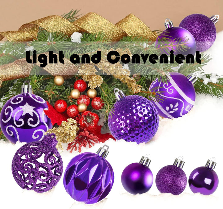 Ywlake Weihnachtskugel Ornamente Set für , 100-pcs Weihnachtsbaum Dekorationen Bruchfeste für Neujah