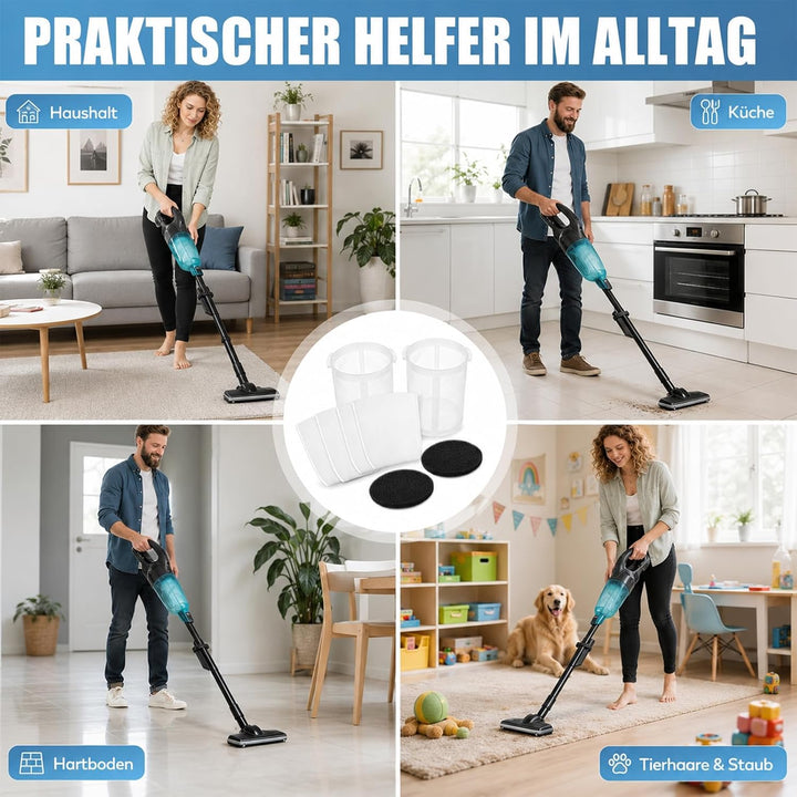 Staubsauger-Zubehörset kompatibel mit Makita CL100/106/180/183/DCL180 Akku-Staubsauger, 15 Filter 44