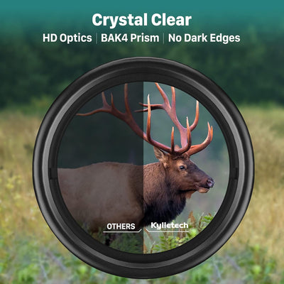Kylietech Fernglas 12x42 HD Kompakte Ferngläser wasserdicht für Vogelbeobachtung, Wandern, Jagd, Sig