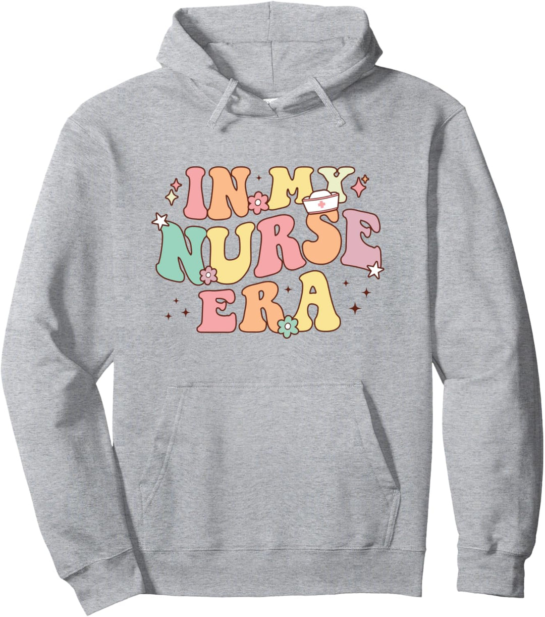 In My Nurse Era Retro RN ICU ER Pediatric NICU PICU Neuro Pullover Hoodie