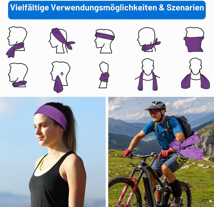 Sukeen Kühlendes Handtuch, Sport Cooling Towel für Hals und Körper, Schweisshandtuch schnelltrocknen