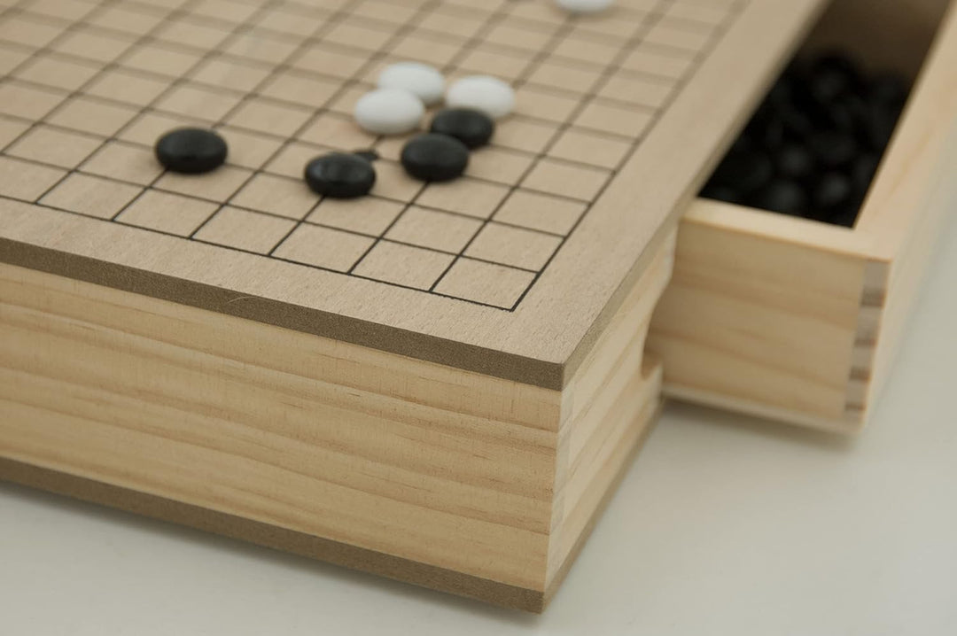 Hebsacker Verlag - 19x19 Go-Holzbox mit Schubladen