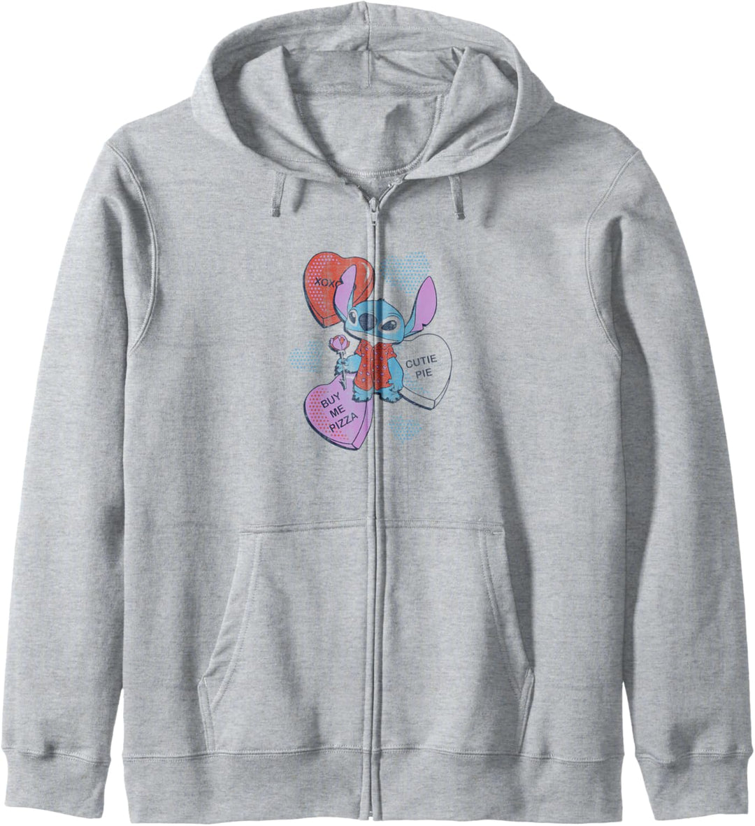 Disney Lilo & Stitch Valentinstag Stitch Candy Hearts Kapuzenjacke