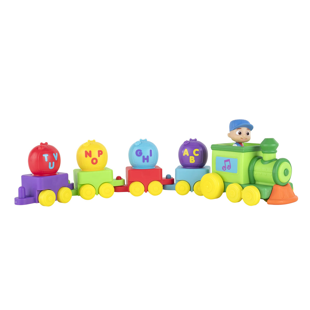 CoComelon CMW0337 - Mitsing-Buchstabenzug mit Musik und exklusiver JJ Spielfigur, offizielle deusche