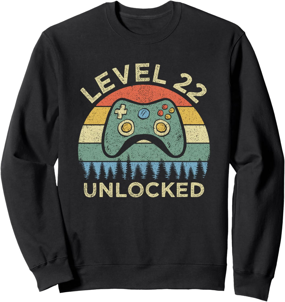22. Geburtstag Level 22 Gamer 22 Jahre altes Geschenk Sweatshirt