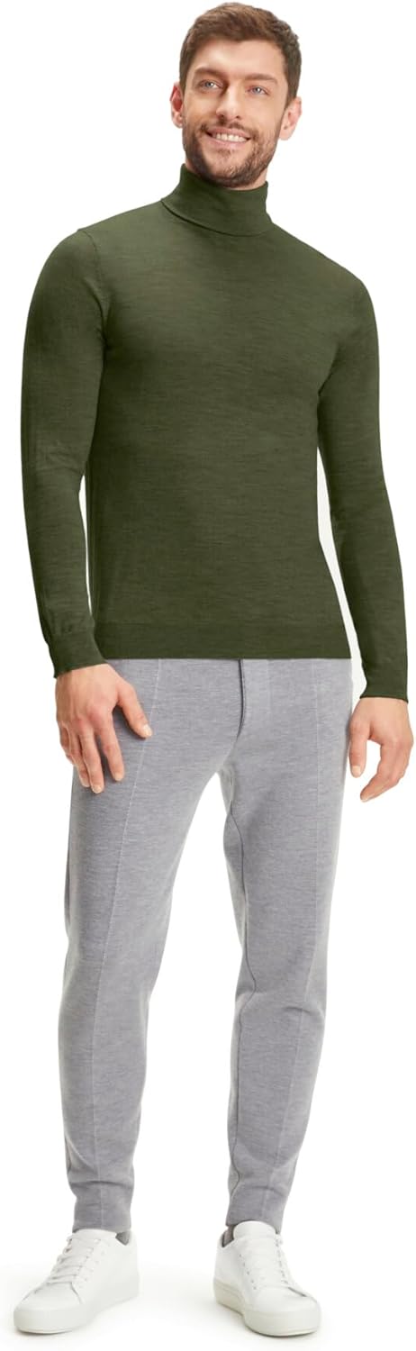 FALKE Herren Basic Roll Neck Rollkragen Pullover elegant klassisch für Business und Freizeit mit Rol