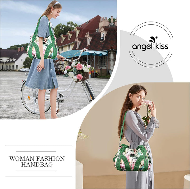 Purses and Handbags Women Fashion Tote Bag Shoulder Bags Top Handle Satchel Purses Washed Synthetic