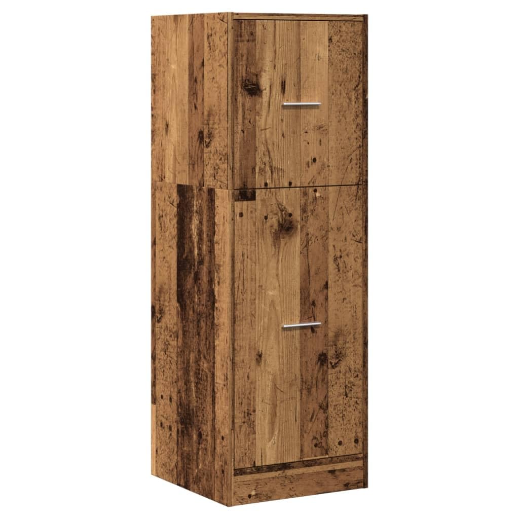 vidaXL Apothekerschrank, Ausziehschrank mit Stauraum, Allzweckschrank für Wohnzimmer Büro, Nischensc
