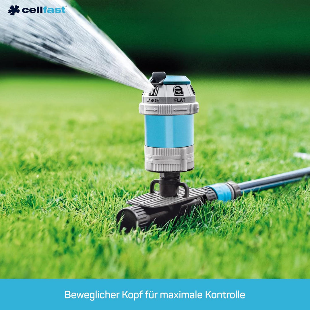 Cellfast Sektorenregner POWER sz IDEAL™ 6-Funktion-Regner auf Erdspiess Basis, ausgeführt aus Kunsts