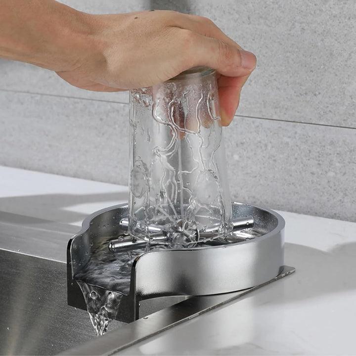 Edelstahl Tassenreiniger, Glasspüler Bar Counter Automatischer Tassenreiniger Edelstahlwaschmaschine