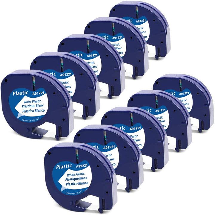 MarkField Kompatible Etikettenband als Ersatz für Dymo Letratag Kunststoff Schriftband 91221 S072166