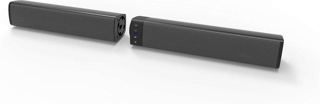 XORO 2in1-Bluetooth-Soundbar HSB 55 mit 4x5 Watt Leistung, kompaktes Design, als Separate Stereo-Lau