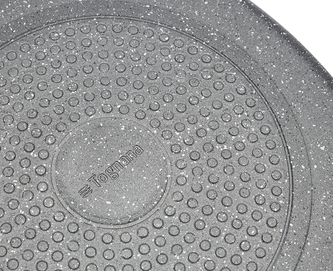 Tognana wi758bcamnf Grill Quadra mit Griff faltbar Mythos, Aluminium, Grau Marble