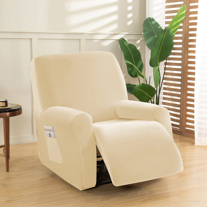 OKYUK Relaxsessel Sesselbezug Stretchhusse, Relaxsessel bezüge Elastisch,4-Teilig Sesselschoner, Bez