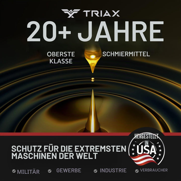 TRIAX Kompressor MV ISO100 (SAE30) – Vollsynthetisches Kompressor‑Öl, Non Detergent – Hohe Temperatu