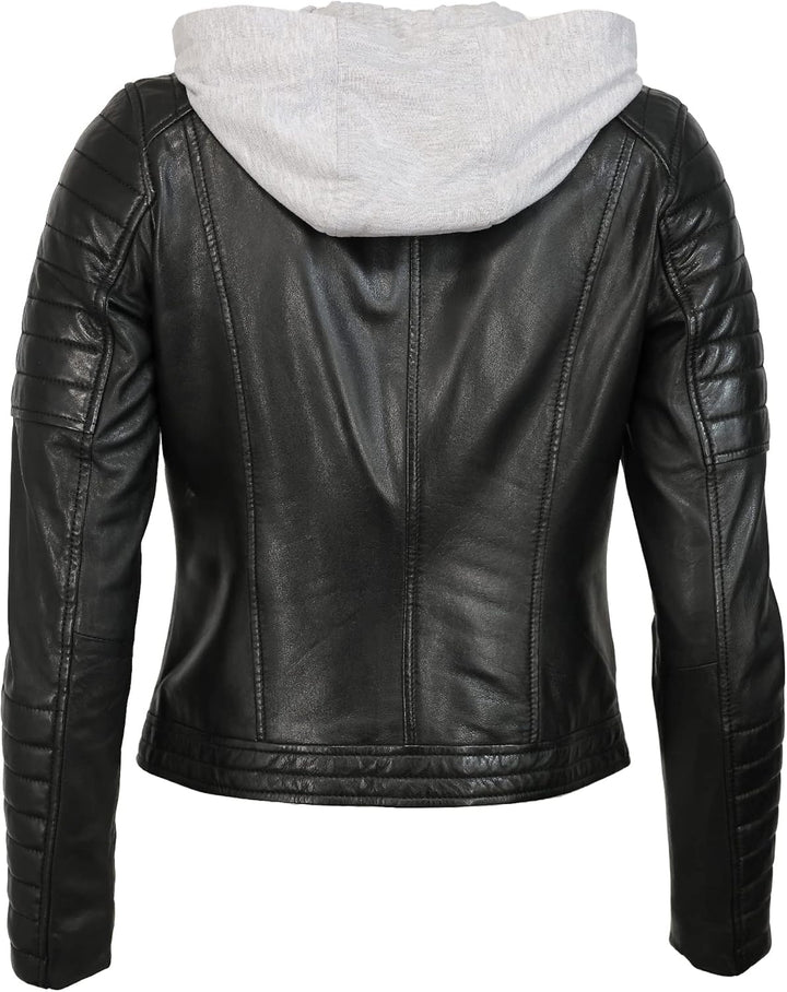 MUSTANG Damen Lederjacke 31022111 S Schwarz, S Schwarz