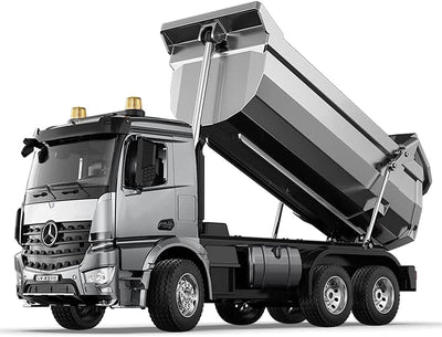 s-idee® E590-003 Mercedes Arocs Rc Dump Truck Metall Kipper 1:20 LKW 10 Kanal Kipplader Double E CAD