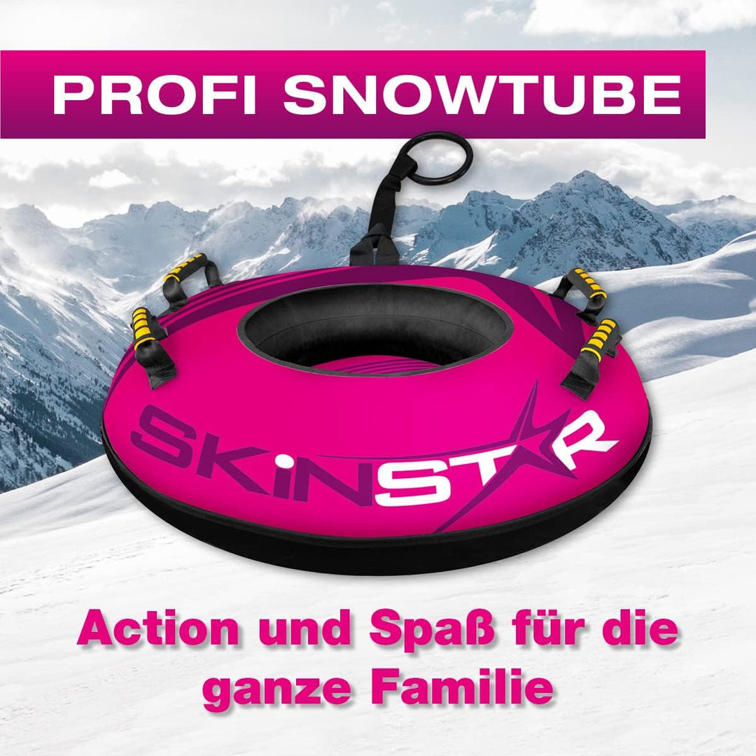 SkinStar Aufblasbare Schlitten Snow Tube Schlitten Bob Rodel Reifen Schneereifen Snowtube mit Griffe