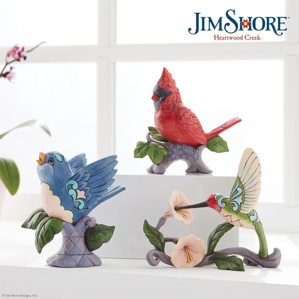Enesco Jim Shore Heartwood Creek 6008417 Kolibri mit Blume